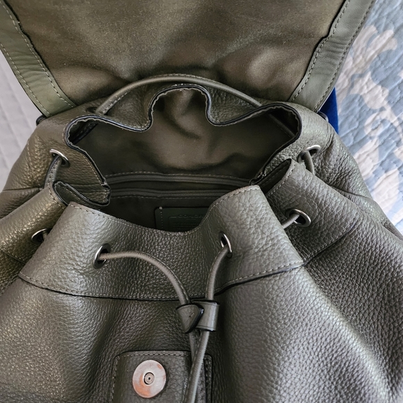 COACH PEBBLE LEATHER PENNIE BACKPACK main image 7